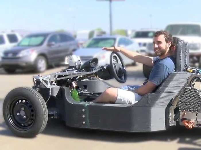 This drivable car was 3D printed in 44 hours