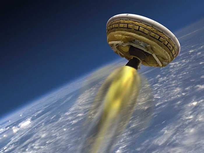 Big, beautiful photos of the giant flying saucer NASA is using to send humans to Mars