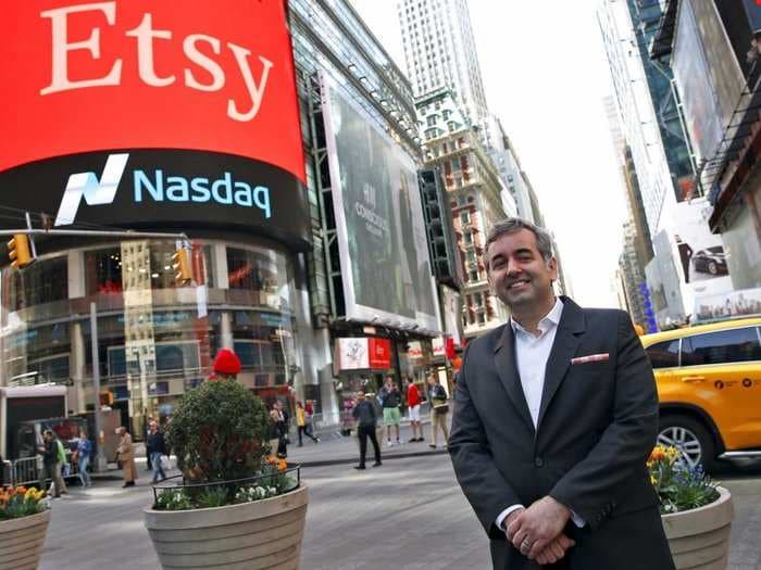 Everything Etsy's CEO wore for its $3 billion+ IPO was bought on the site