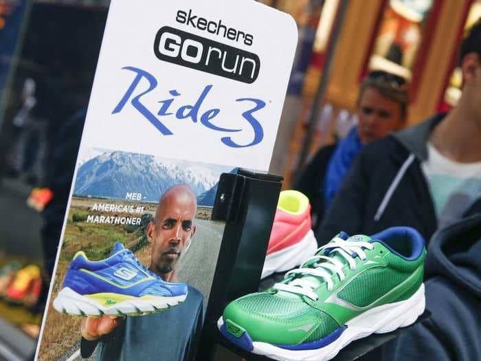 Skechers reports record sales and the stock has exploded to an all-time high