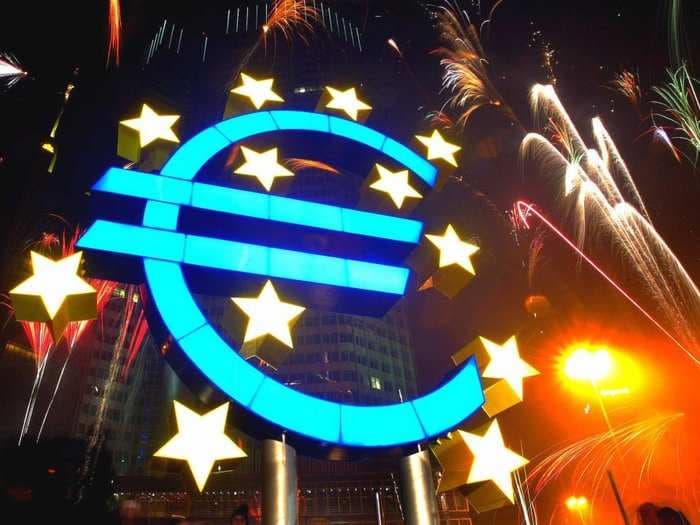 The euro just had its strongest month in five years