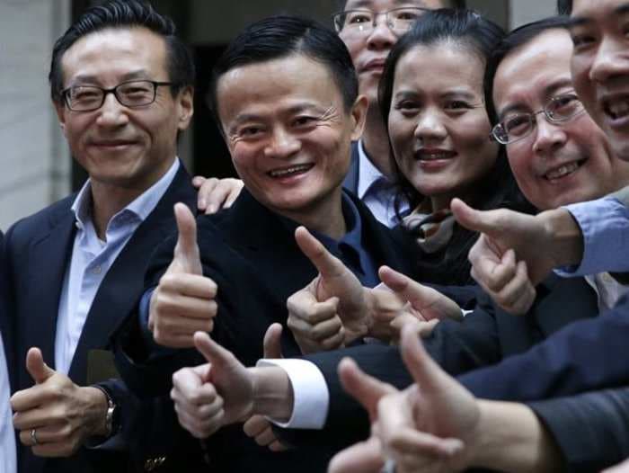 Alibaba is surging after an earnings beat