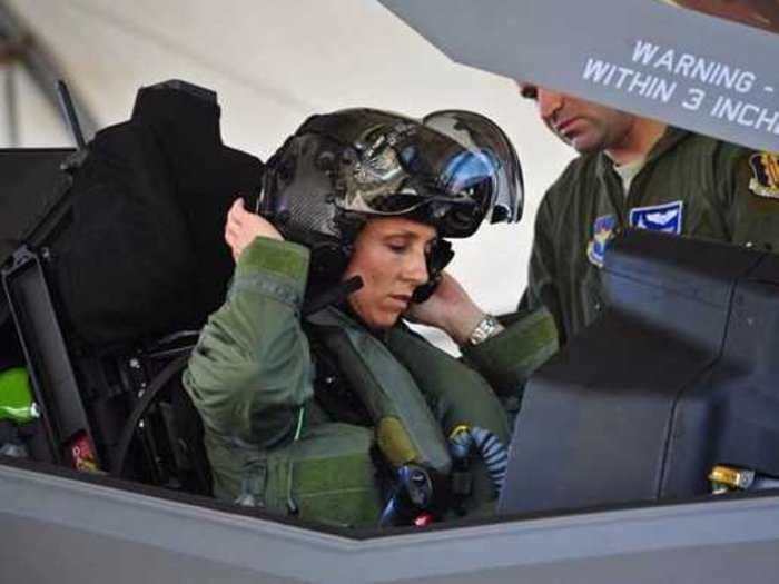 This Air Force pilot just became the first woman to fly Lockheed's F-35 fighter jet