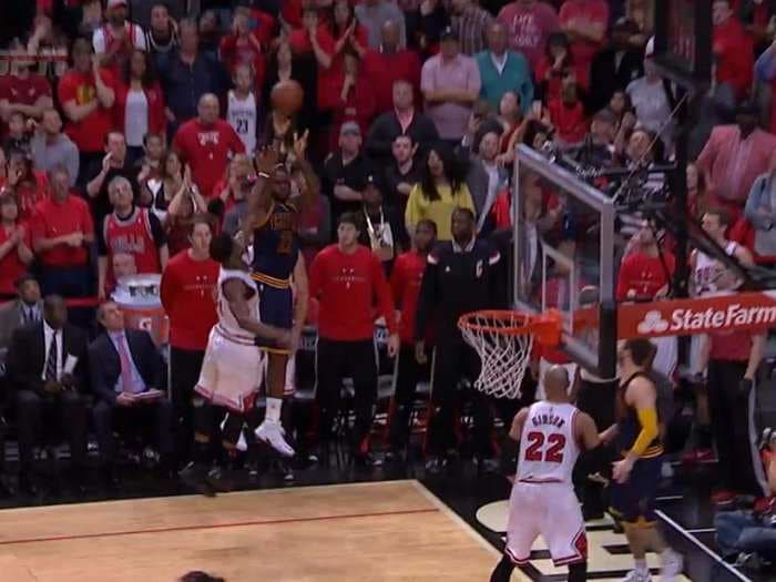 LeBron James hits insane buzzer-beater to tie series with Chicago Bulls