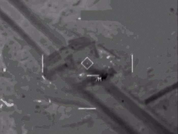 Watch coalition warplanes take out ISIS 'fighting positions' in Iraq