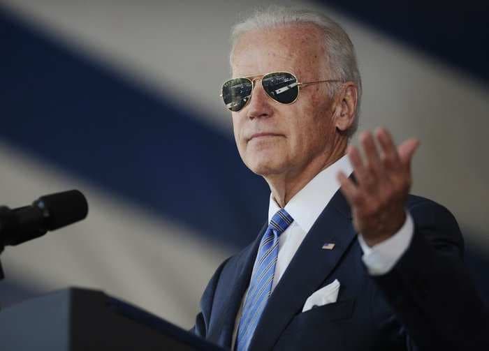 Joe Biden donned aviators and did a stand-up routine for a Yale graduation speech