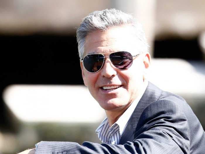 Men are snatching up gray hair dye like crazy to look like George Clooney