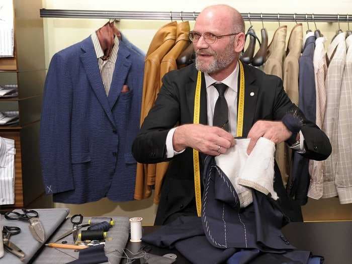 The ousted Men's Wearhouse founder just launched a brilliant, Uber-like app for tailoring clothes
