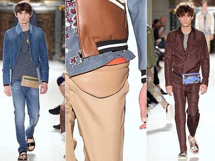 Fashion designers are trying to get you wear high-end fanny packs