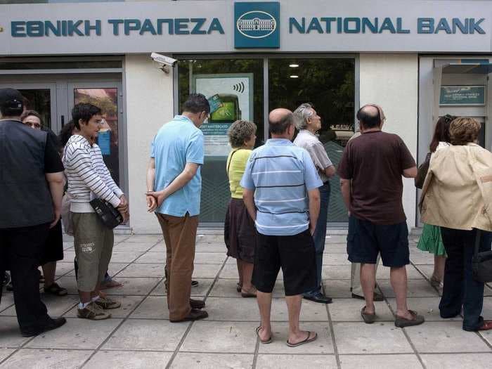 850 Greek banks could re-open on Thursday - but only for one specific reason