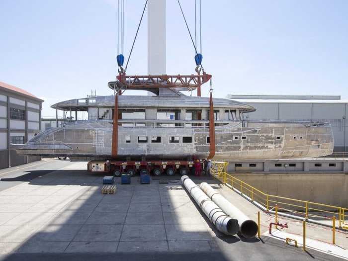 This is how you move a $17-million super-yacht