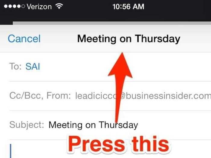 There's a simple trick that makes emailing on your iPhone so much easier