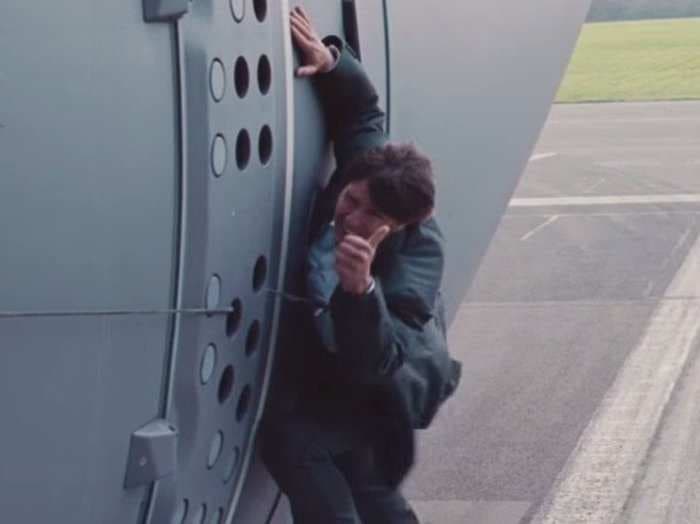 It took Tom Cruise 8 takes to pull off this insane 'Mission Impossible' airplane stunt