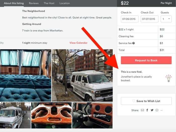 You can stay in New York City for just $22 a night - if you're willing to sleep in someone's parked van