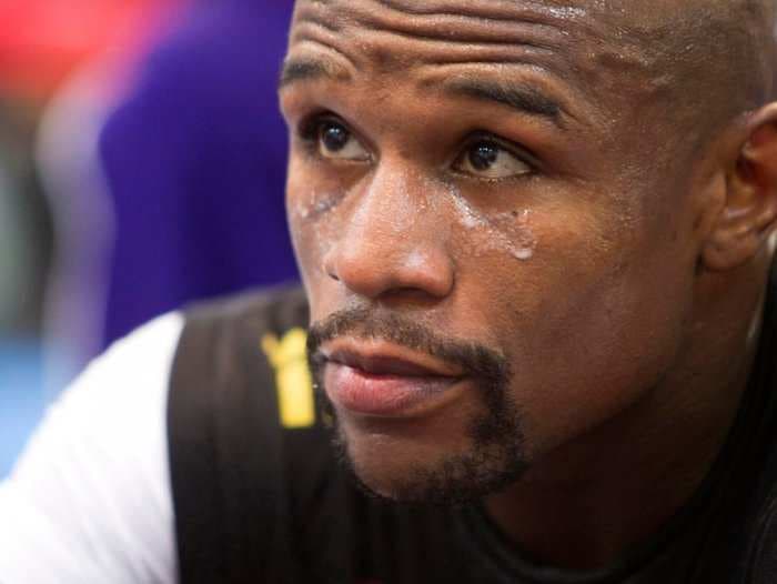 The boxing world thinks Floyd Mayweather's next fight is a complete joke