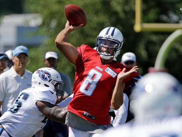 No. 2 NFL Draft pick Marcus Mariota is already blowing people away in Titans training camp