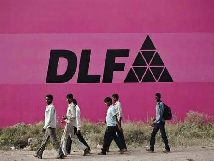 DLF's shares are among the top gainers today
