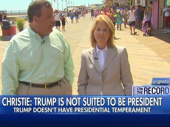Chris Christie: Donald Trump doesn't have the 'temperament' to be president