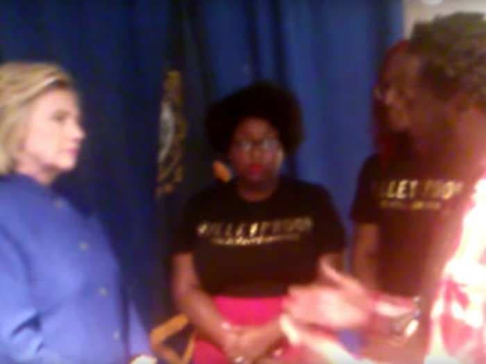 Hillary Clinton had a tense meeting with Black Lives Matter activists