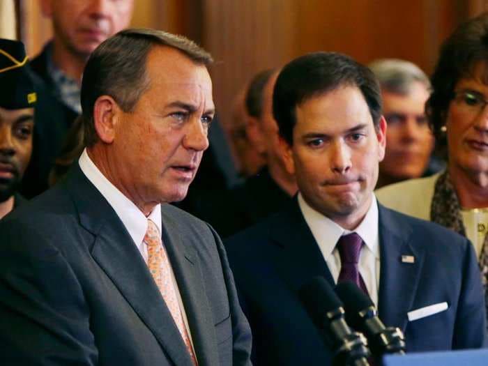 Some of John Boehner's allies are furious at Marco Rubio's unprovoked shot at his resignation