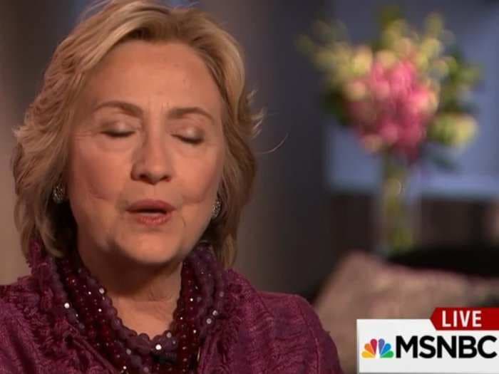 Hillary Clinton was asked about Donald Trump - she just scoffed and shook her head