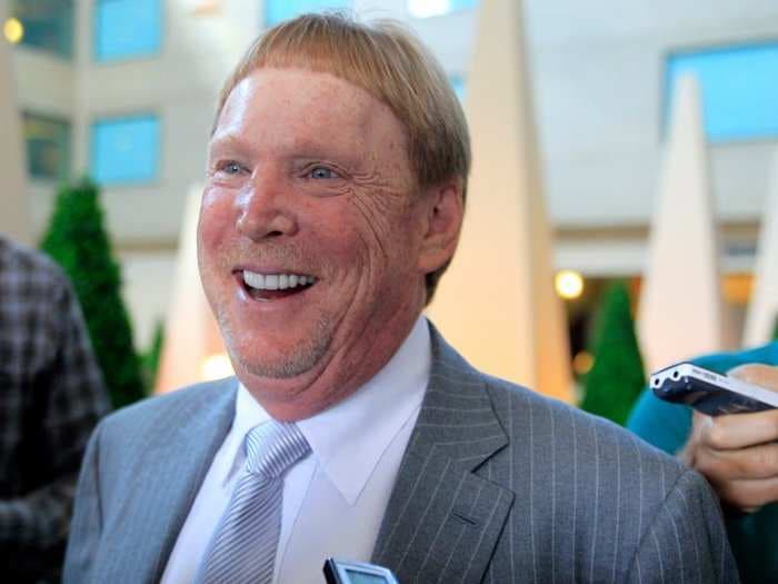 Oakland Raiders owner is worth $500 million and still uses a 2003 Nokia phone and drives a minivan