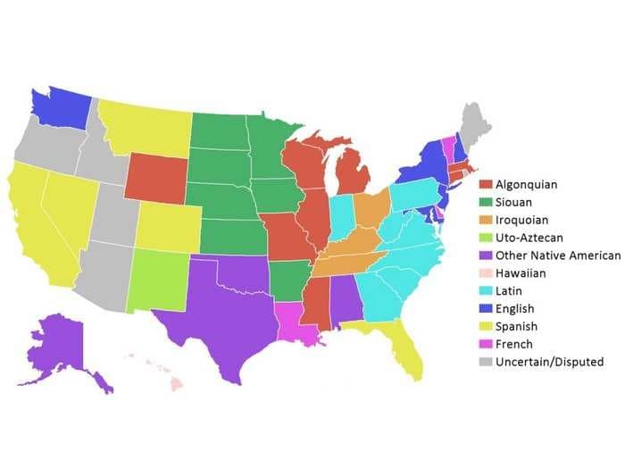 Here's what all 50 state names really mean