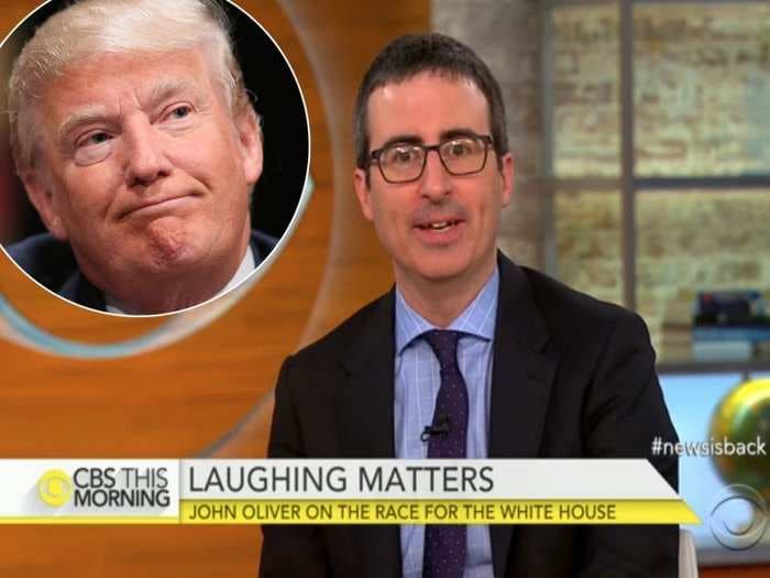 John Oliver says he would never have Donald Trump on his show