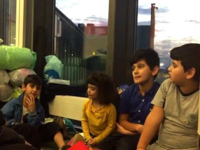 When an airport becomes a home: A Kurdish family has been stuck in an airport for over 40 days