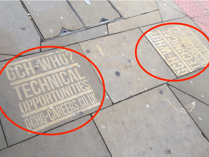 British spy agency GCHQ is advertising on trendy Shoreditch streets
