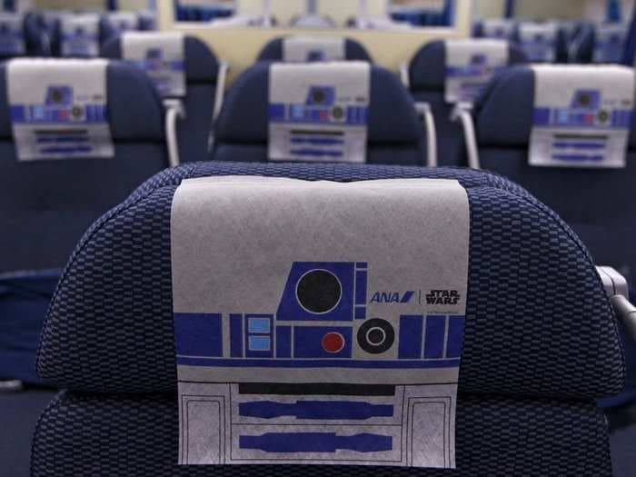 A 'Star Wars'-themed jet is flying across the world - here's what it looks like inside