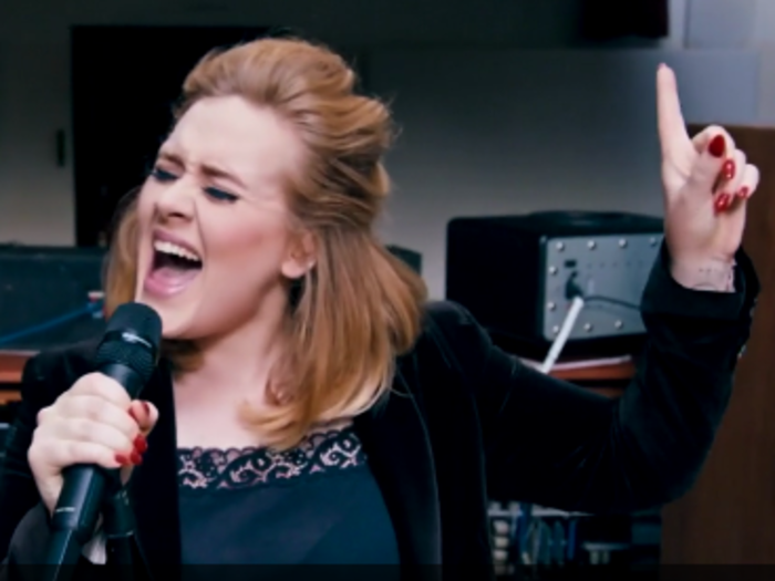 Adele belts out emotional new song in album preview