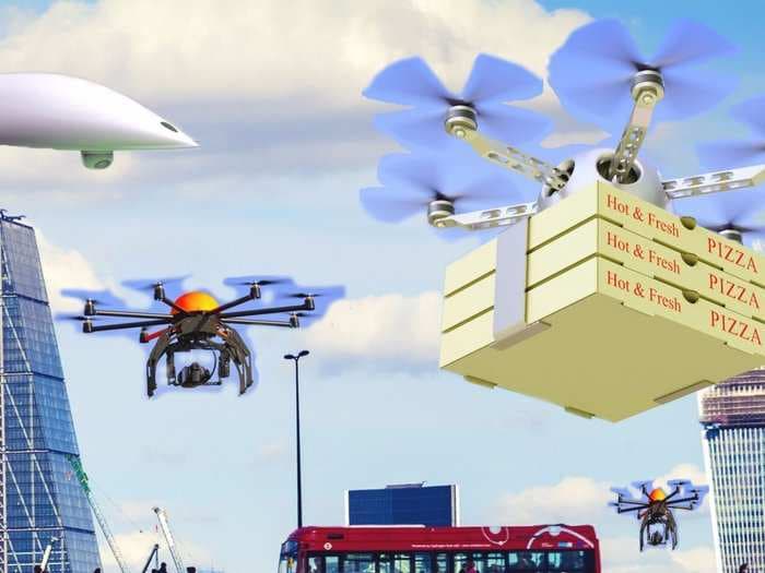 Deliveroo has discussed using drones for deliveries