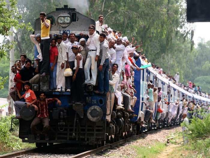 These photos of India's overcrowded railways will make you grateful for your commute
