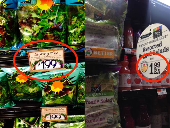 I compared prices of Trader Joe's items to those of Whole Foods 365 Everyday Value - here's what I found