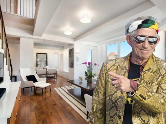 Legendary Rolling Stones guitarist Keith Richards is selling his NYC penthouse for $12.2 million
