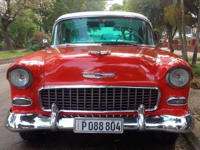 This is what it's like to drive around Havana in a 1955 Chevy Bel-Air