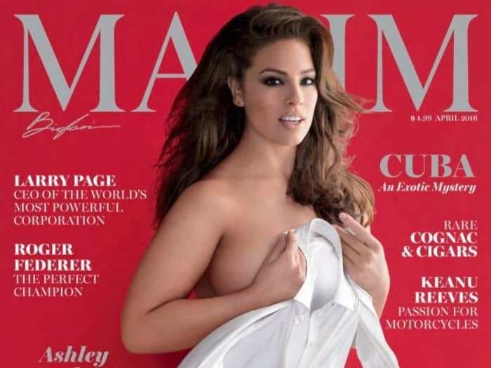 A major men's magazine just featured a plus-size model on its cover