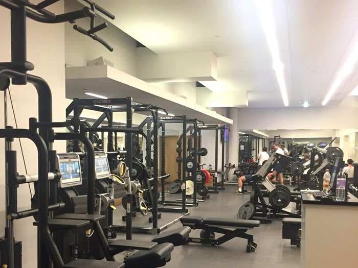 Take a look inside the Goldman Sachs gym, where membership works like a progressive tax
