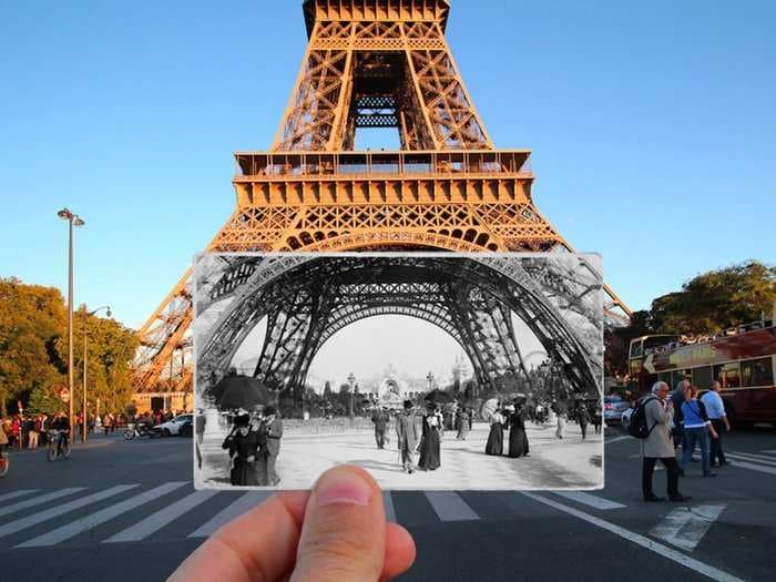 THEN AND NOW: These photos show Paris in the 1900s - and the same scenes today