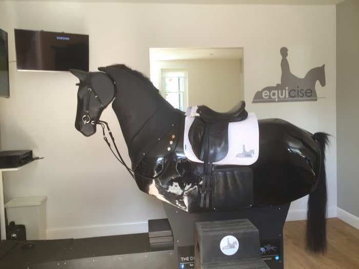 London's elite is taking up a new exclusive fitness regime which involves a &#163;50,000 mechanical horse
