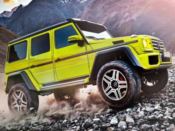 The outrageous Mercedes G500 4x4²
might actually become a production car