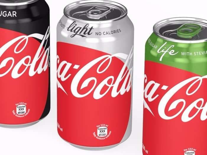 The Diet Coke can has become completely unrecognizable