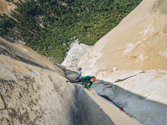 See one climber's dizzying ascent of a mountain that was once considered impossible to master