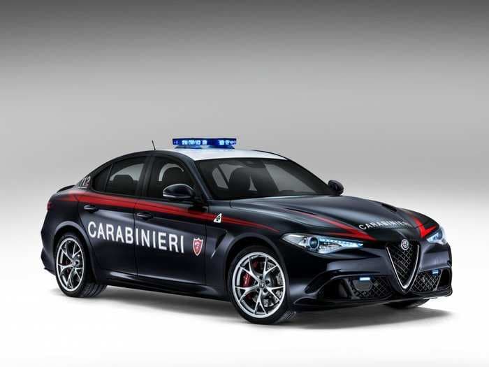 Italy just got an incredibly stunning police car from Alfa Romeo