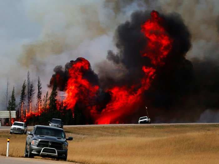 Oil is bouncing on Canada's wildfires