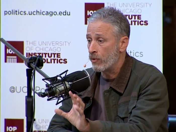 Jon Stewart rips network executives for their role in Donald Trump's rise, compares them to 'crack dealers'
