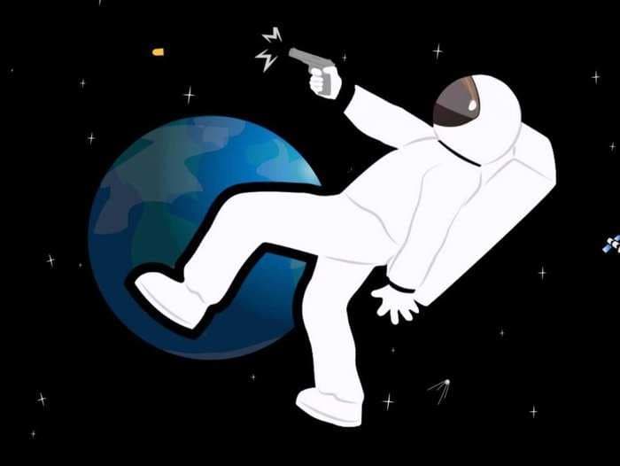 Here's what would happen if you fired a gun in space