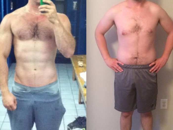 8 pictures that show how different men's bodies can look at the same weight