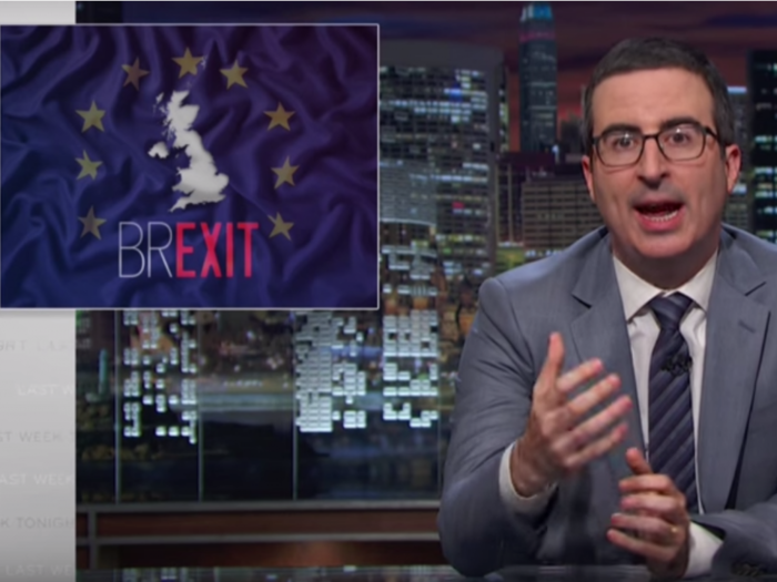John Oliver shreds the 'Leave' camp in an impassioned rant on the UK's Brexit referendum